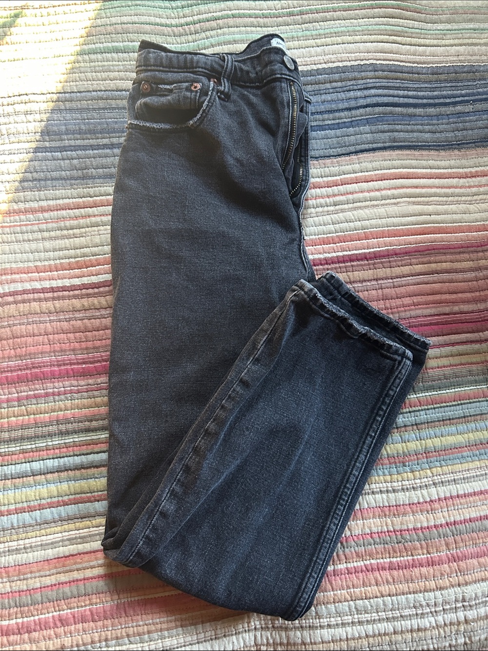 Abercrombie & Fitch Women's ankle straight ultra high rise